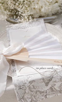 Ventaglio del programma Petal Wedding Regal, ordine del giorno unico, ordine del servizio, monogramma in lamina di lusso unico