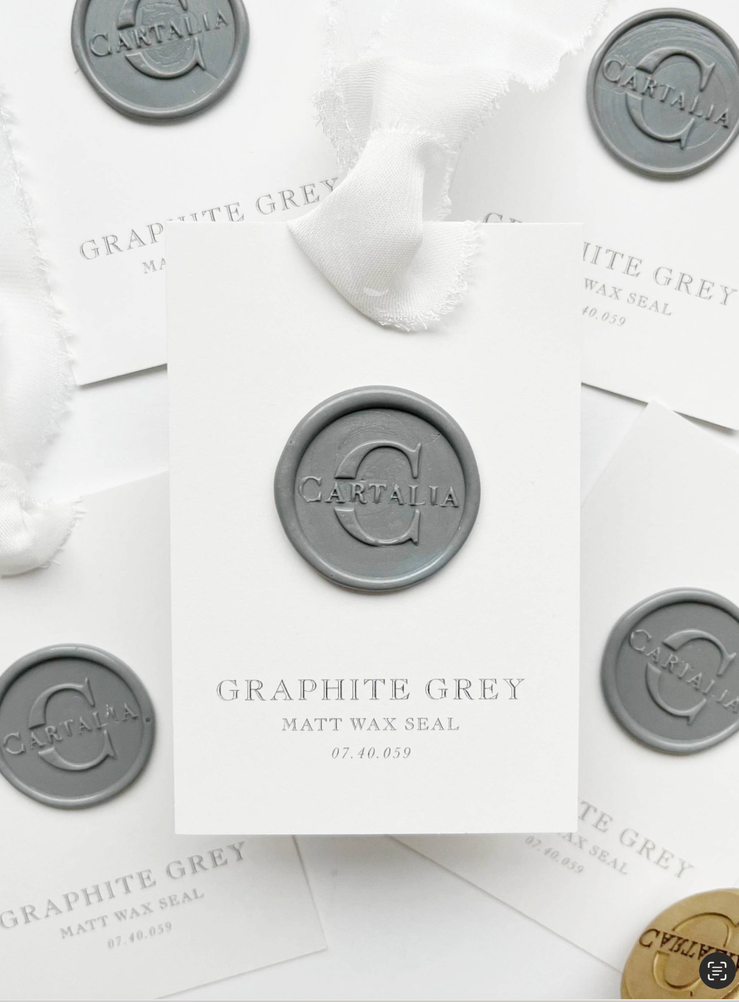 Wax Seal Stamp in Graphite Grey Matt